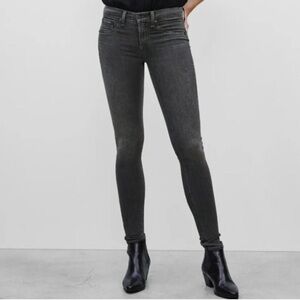 rag & bone Jet Black Skinny Jeans leggings